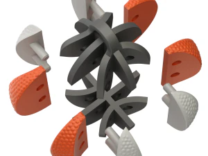 Printable Basketball For Keychain 3D Print Model
