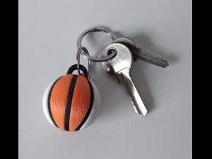 Printable Basketball For Keychain 3Dプリントモデル