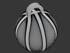 Printable Basketball For Keychain 3D Print Model