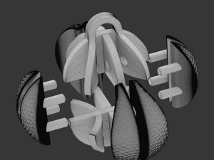 Printable Basketball For Keychain 3D Print Model