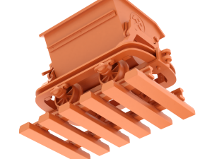 Printable Mining Cart 3D 프린트 모델