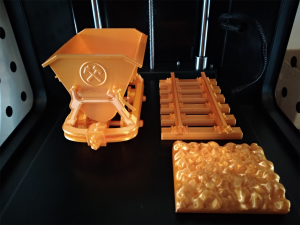 Printable Mining Cart 3D 프린트 모델
