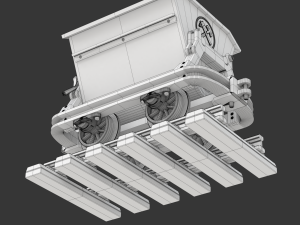 Printable Mining Cart 3D 프린트 모델