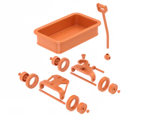 Printable Child Wagon Toy 3D Print Model