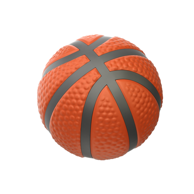 Printable Basketball 3D 打印模型 .c4d .max .obj .3ds .fbx .stl .blend 