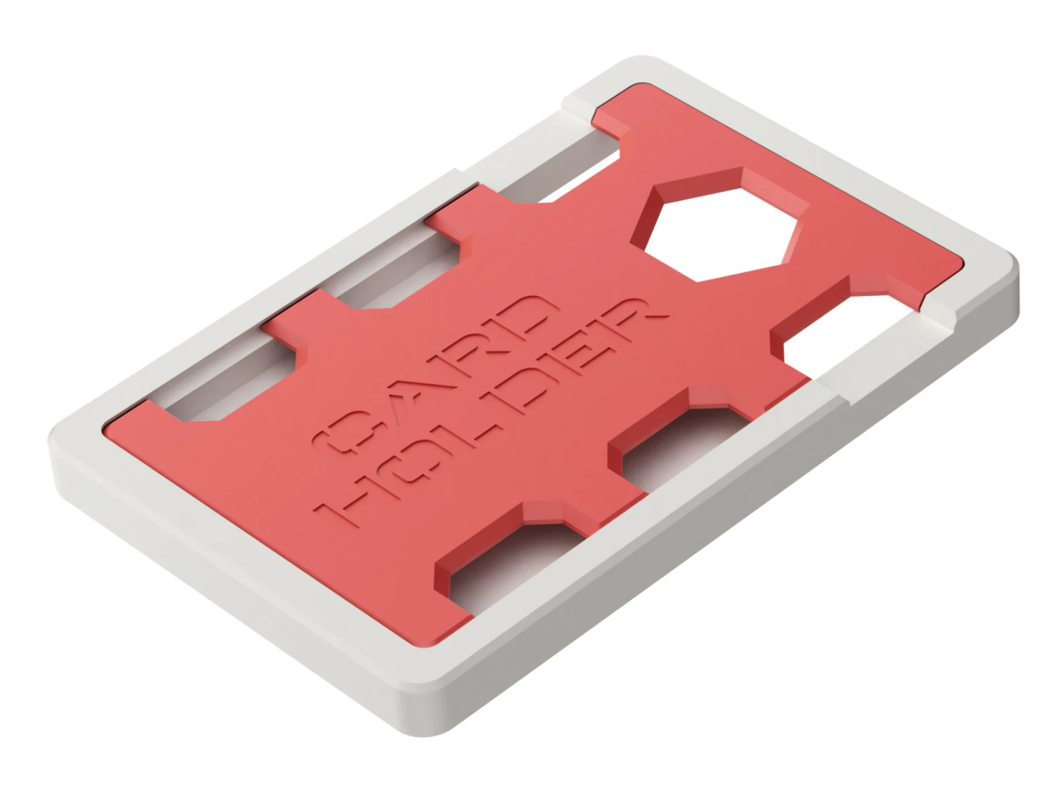 Printable Credit Card Holder 3D Print Model .c4d .max .obj .3ds .fbx .stl .blend