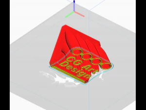 Printable Sweeping Text Plate With Pen Holder 3D Print Model