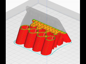 Printable Sweeping Text Plate With Pen Holder 3D Print Model