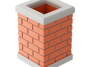 Printable Chimney Pen Holder 3D Print Model