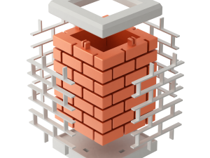 Printable Chimney Pen Holder 3D Print Model