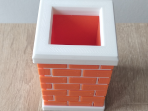 Printable Chimney Pen Holder 3D Print Model