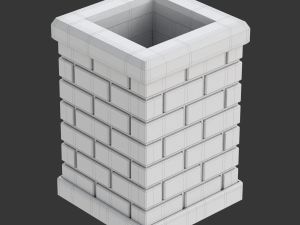 Printable Chimney Pen Holder 3D Print Model