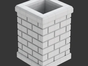 Printable Chimney Pen Holder 3D Print Model