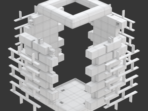 Printable Chimney Pen Holder 3D Print Model