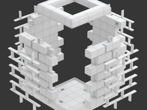 Printable Chimney Pen Holder 3D Print Model