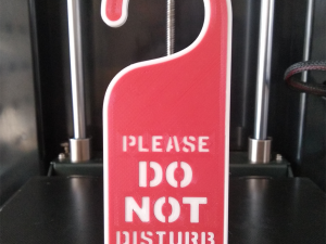 Printable Do Not Disturb Door Hanger-SET 1 3D Baskı Modeli