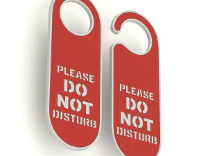 Afdrukbare deurhanger Niet storen-SET 2 3D printmodel