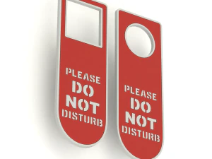 Afdrukbare deurhanger Niet storen-SET 1 3D printmodel