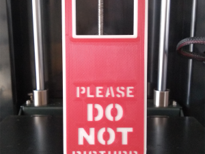 Printable Do Not Disturb Door Hanger-SET 1 3D 打印模型