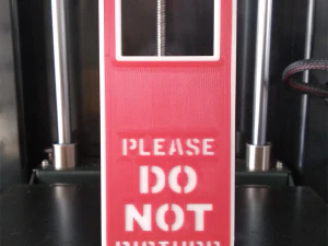 Printable Do Not Disturb Door Hanger-SET 1 3D Print Model