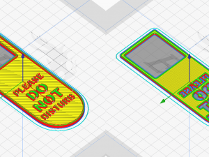 Printable Do Not Disturb Door Hanger-SET 1 3D 打印模型