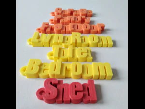 Printable House Locks Keychains 3D Print Model