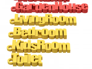 Printable House Locks Keychains 3D Print Model
