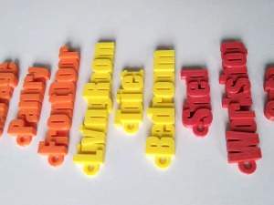 Printable House Locks Keychains 3D Print Model