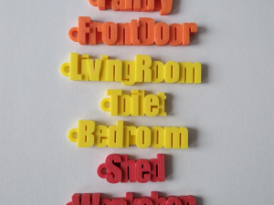 Printable House Locks Keychains 3D Принт Модель