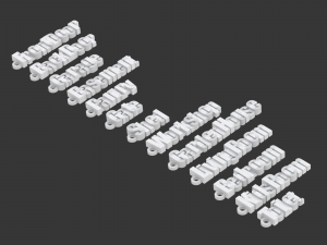 Printable House Locks Keychains 3D Принт Модель
