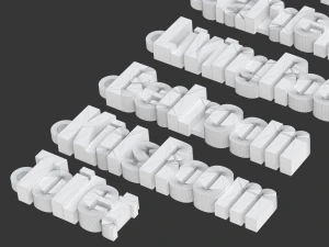 Printable House Locks Keychains 3D Print Model