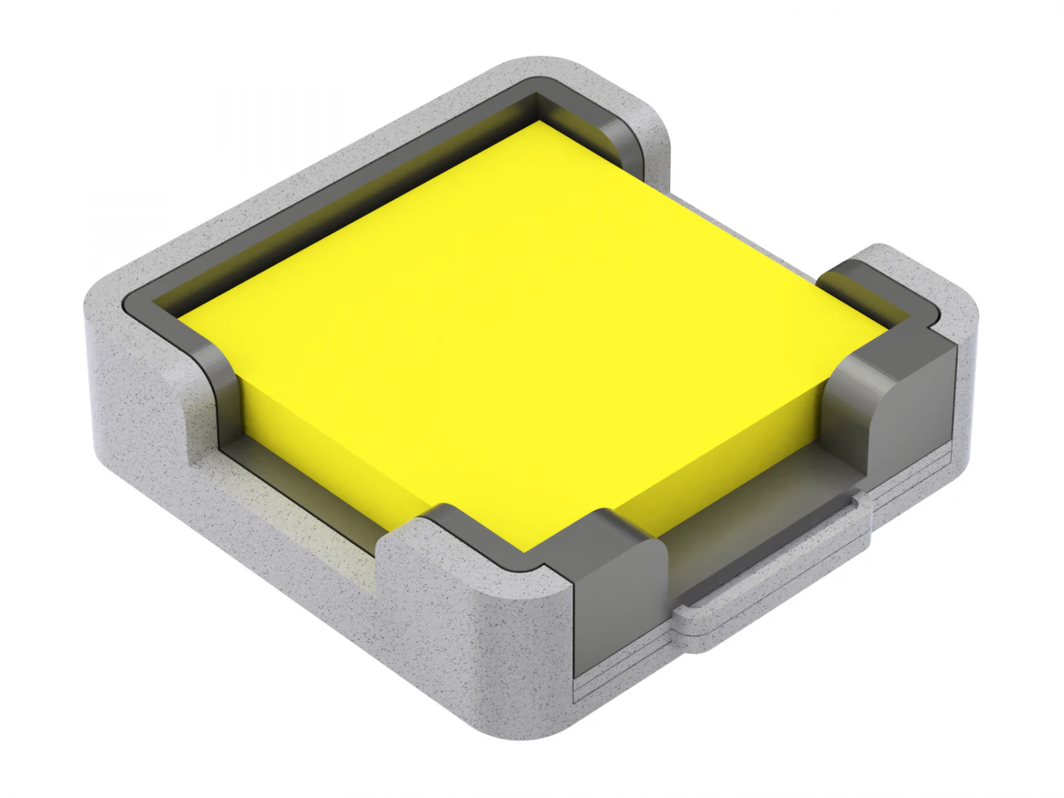 Printable Sticky Note Holder 3D Print Model .c4d .max .obj .3ds .fbx .stl .blend 