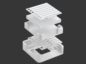 Printable Sticky Note Holder 3D Print Model