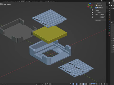 Printable Sticky Note Holder 3D Print Model