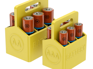 Printable Battery Holder Modèles 3D en vedette