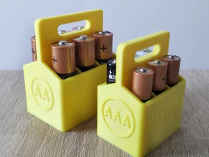 Printable Battery Holder 3D Print Model