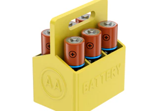 Printable Battery Holder 3D Print Model