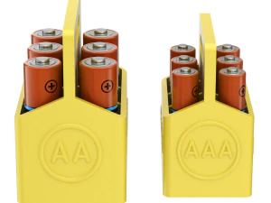 Printable Battery Holder 3D Print Model