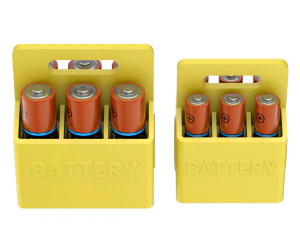 Printable Battery Holder 3D Print Model