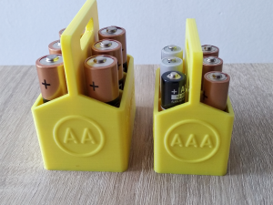 Printable Battery Holder Modèles 3D en vedette