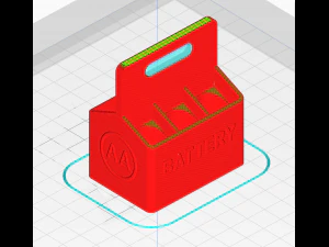 Printable Battery Holder 3D Print Model