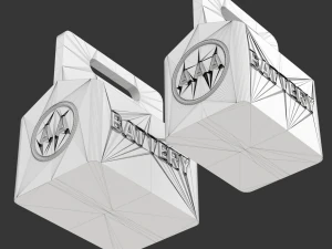 Printable Battery Holder 3D Print Model