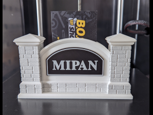 Printable Monument Sign Business Card Holder 3D 打印模型