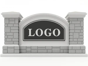 Pemegang Kartu Nama Tanda Monumen yang Dapat Dicetak Model Cetak 3D