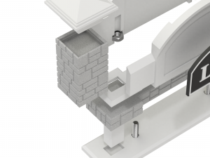 Printable Monument Sign Business Card Holder 3D 打印模型