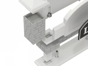 Pemegang Kartu Nama Tanda Monumen yang Dapat Dicetak Model Cetak 3D