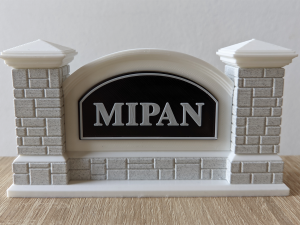 Printable Monument Sign Business Card Holder 3D 打印模型