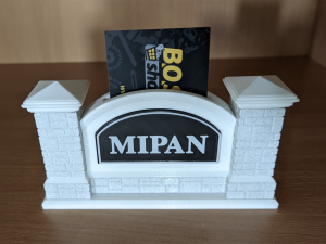 Printable Monument Sign Business Card Holder 3D 打印模型