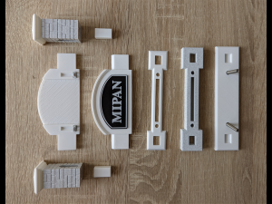 Printable Monument Sign Business Card Holder 3D 打印模型
