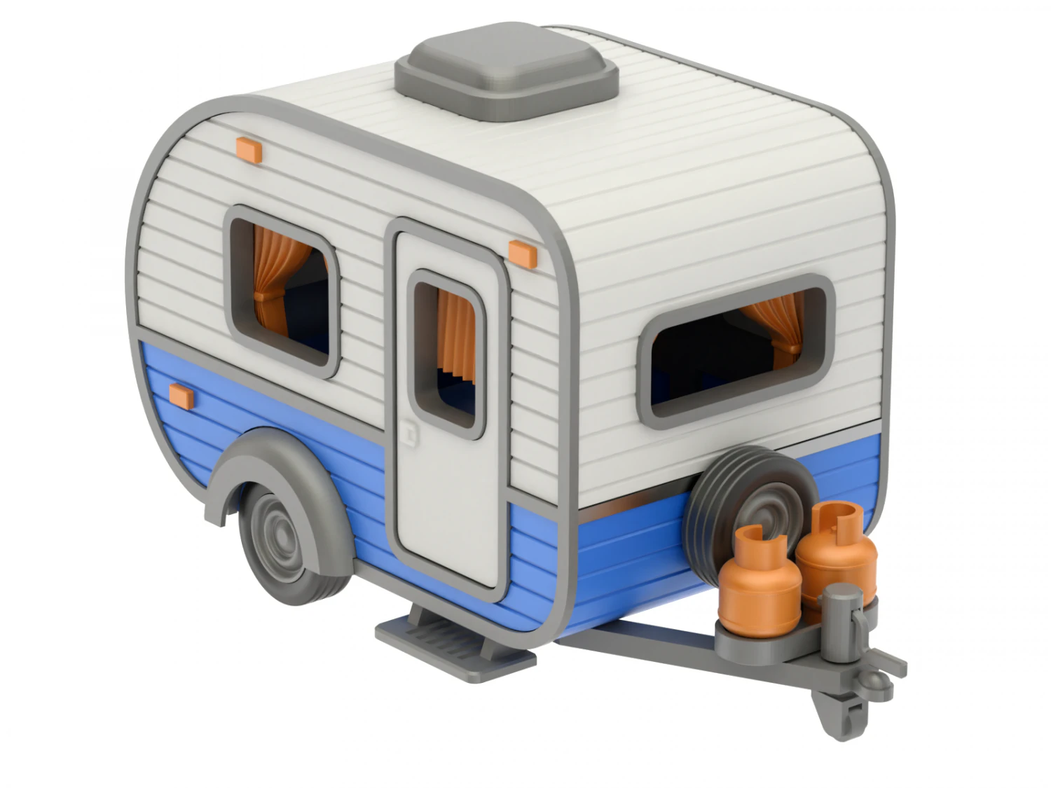 Campista para impress&atilde;o Modelo de Impressão 3D .c4d .max .obj .3ds .fbx .stl .blend 